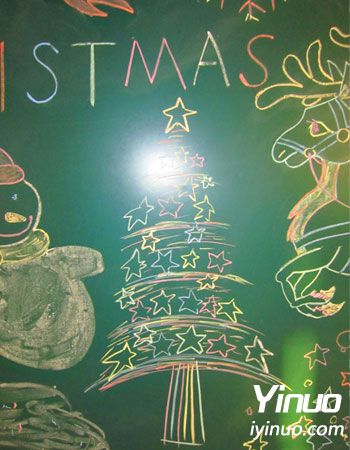 圣诞晚会精彩黑板设计! - 一诺新闻 - 【南阳一诺